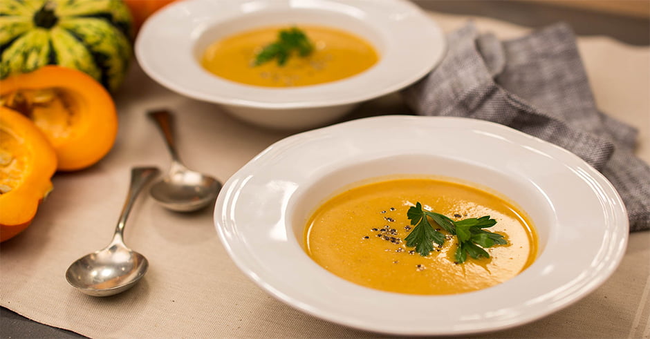 طرز تهیه سوپ کدو حلوایی رستورانی و خوشمزه