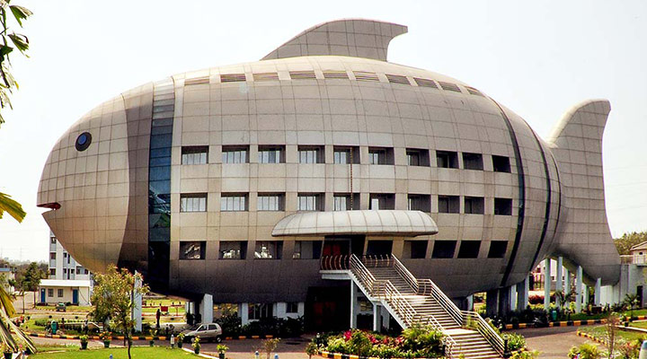 عجیب ترین سازه های معماری دنیا - مرکز بین‌المللی توسعه شیلات در حیدرآباد هند