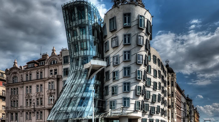 عجیب ترین سازه های معماری دنیا - خانه رقصان، پراگ، جمهوری چک