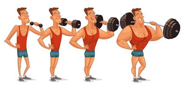 افزایش حجم عضلات افراد لاغر